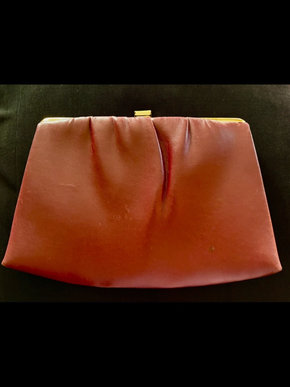 Vintage Ande Purse Enameled Gold Twist Handle Handbag with Gold Hardware Coin - Picture 2 of 5